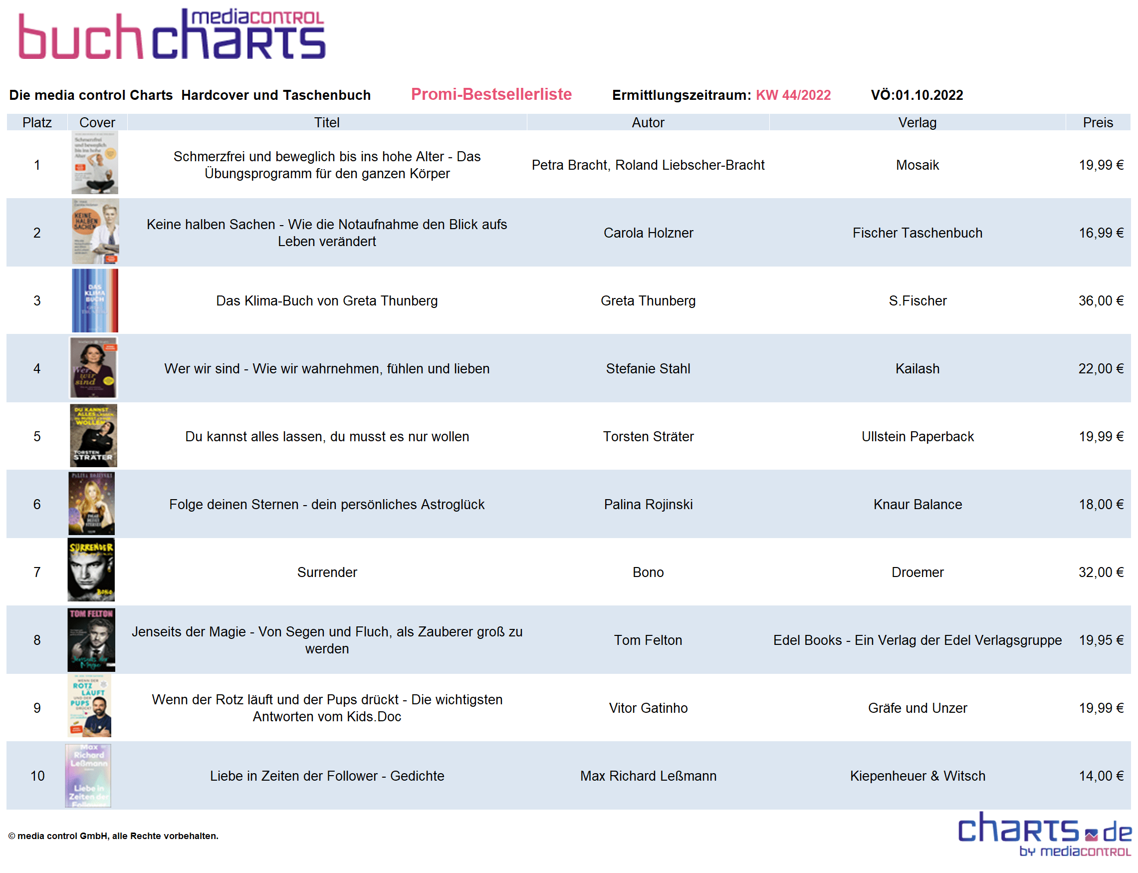 media control NEU BuchBestseller der letzten vier Wochen